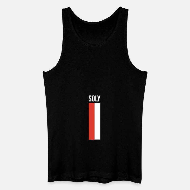 Soly Solothurn Soly - Männer Bio Tank Top - Schwarz