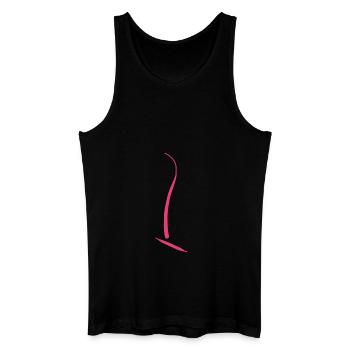 Lieblingsfarbe Lila - Männer Bio Tank Top - Schwarz - Vorne