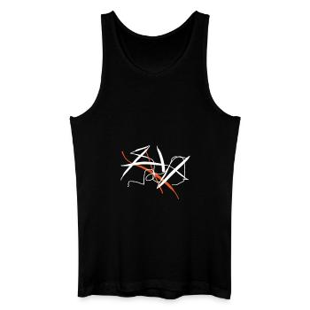 Fischerhut für abstrakte Kunstliebhaber - Männer Bio Tank Top - Schwarz - Vorne