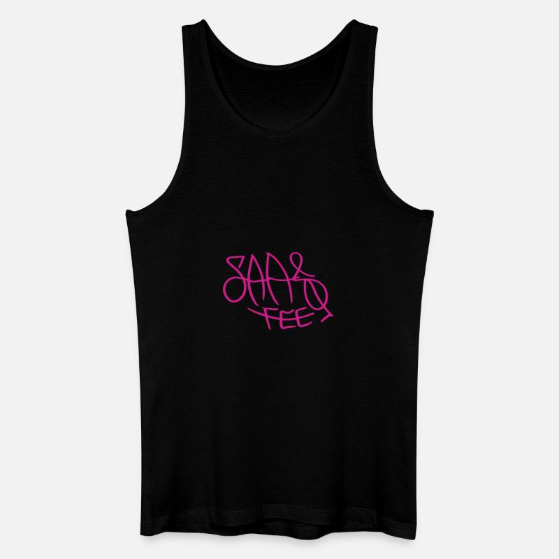 Saas-Fee - Männer Bio Tank Top - Schwarz