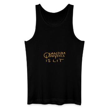 Quantum is Lit - Men’s Organic Tank Top - black - Front