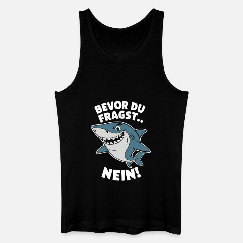 Requin Requin Requins Requin - Débardeur bio Homme - noir