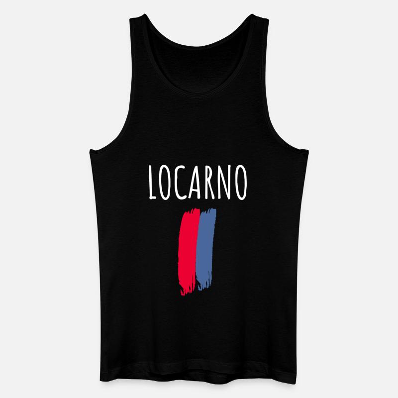 Locarno - Männer Bio Tank Top - Schwarz