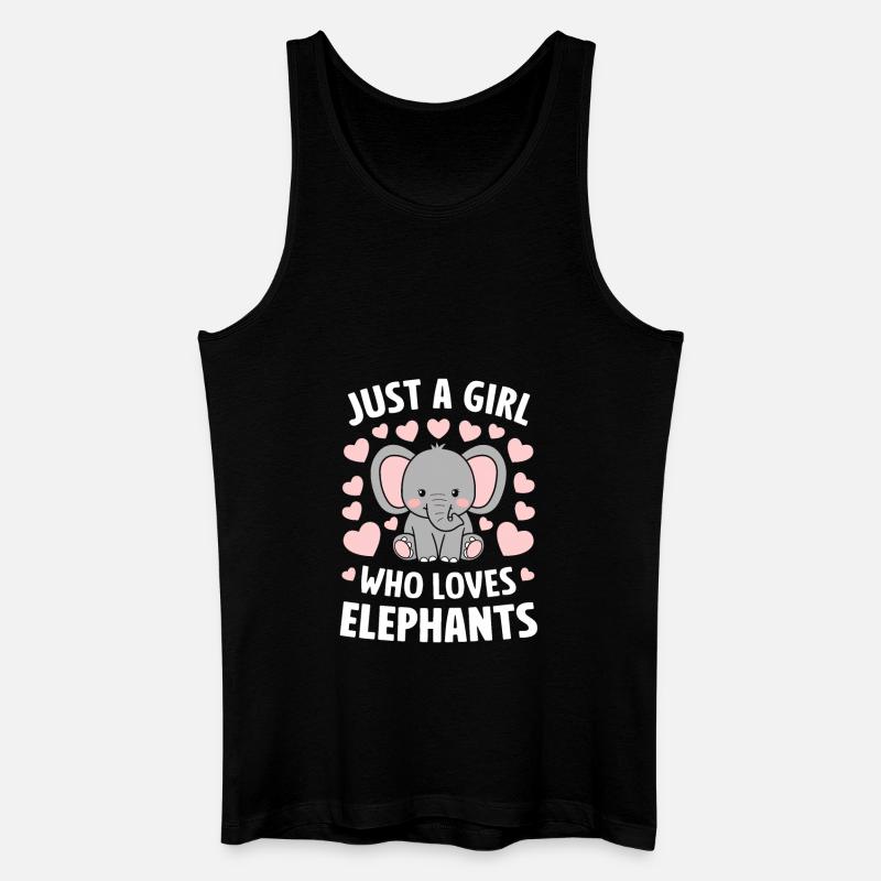 Elefant Tier Elefanten Zoo - Männer Bio Tank Top - Schwarz