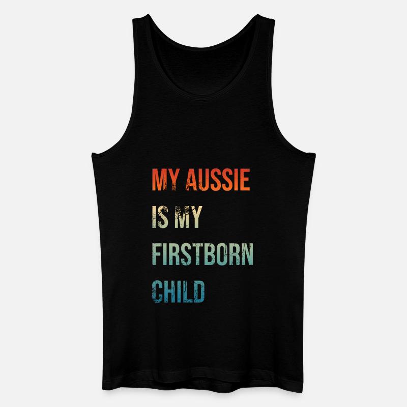 Aussie Firstborn - Männer Bio Tank Top - Schwarz