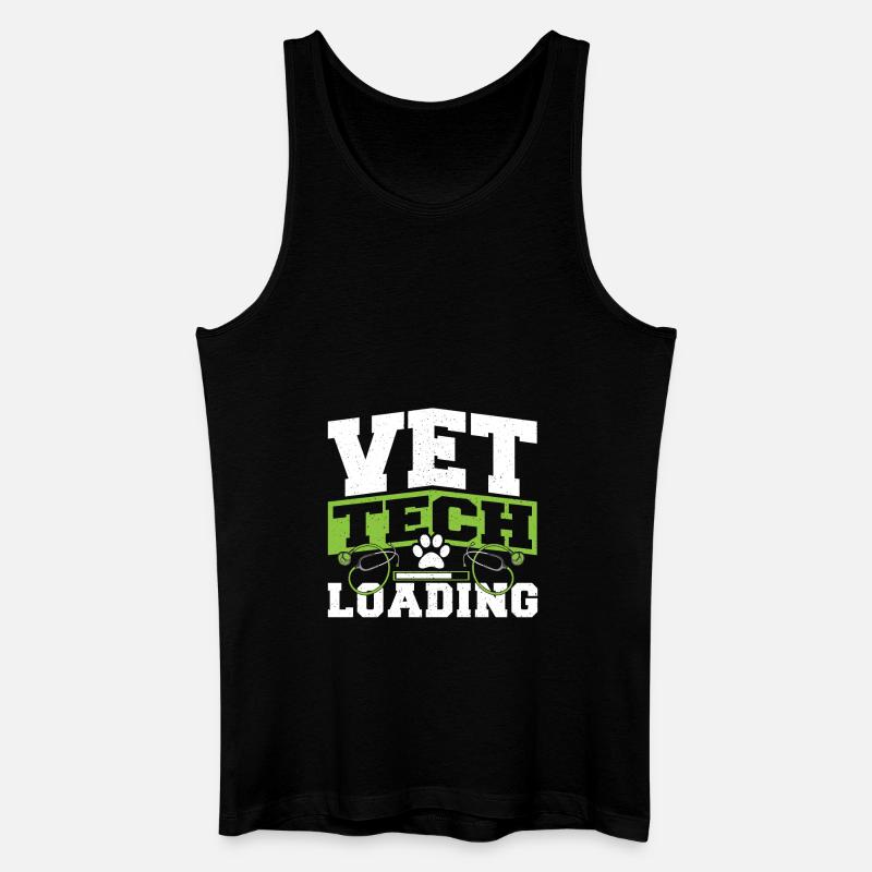 Tierarzt Veterinärtechniker Vet Tech Loading - Männer Bio Tank Top - Schwarz