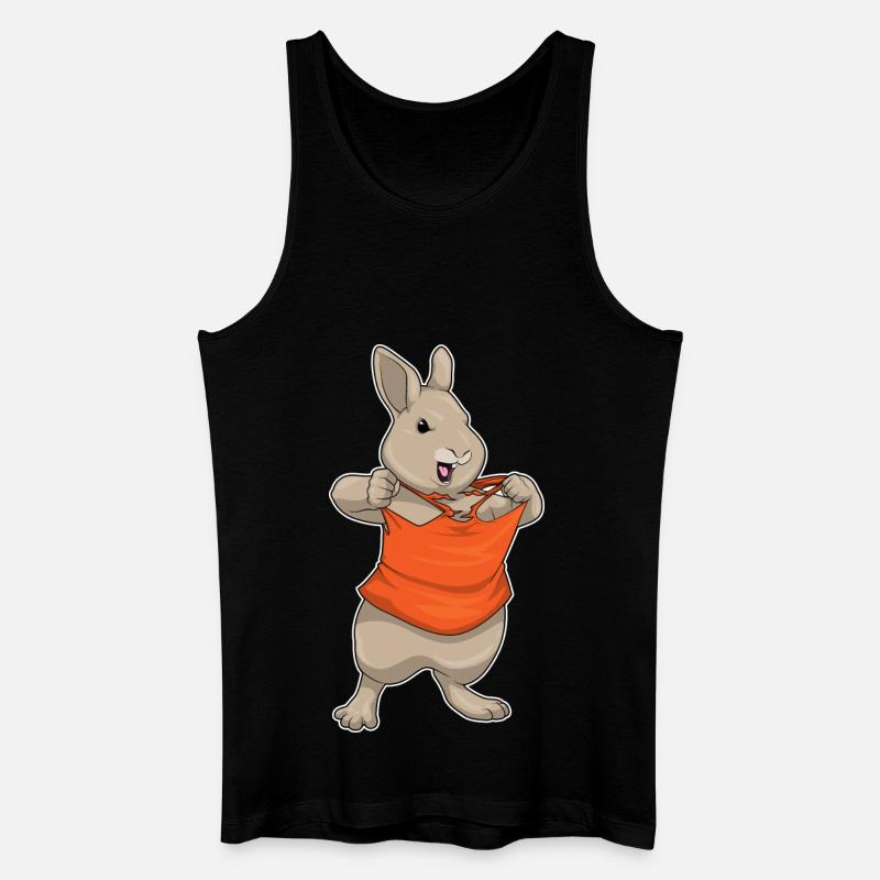 Hase Bodybuilder Bodybuilding - Männer Bio Tank Top - Schwarz