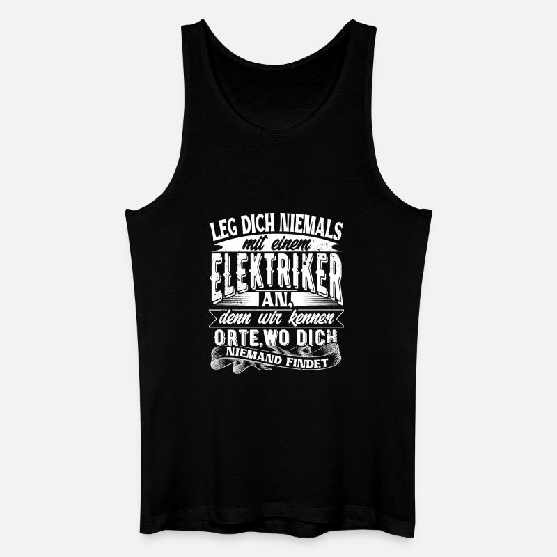 Elektriker - Männer Bio Tank Top - Schwarz