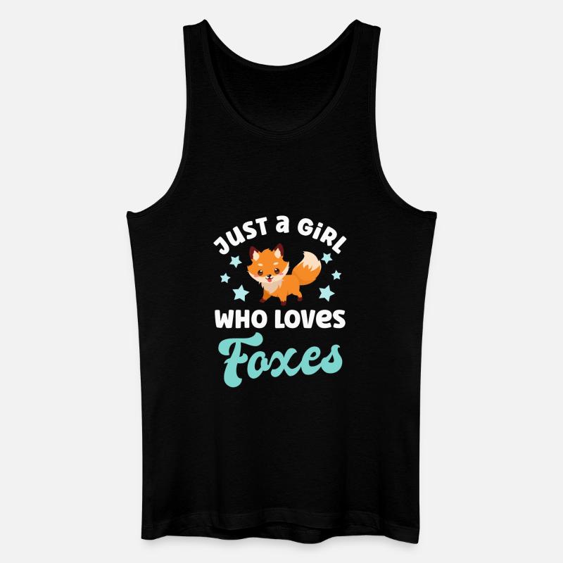 Fuchs Füchse - Männer Bio Tank Top - Schwarz