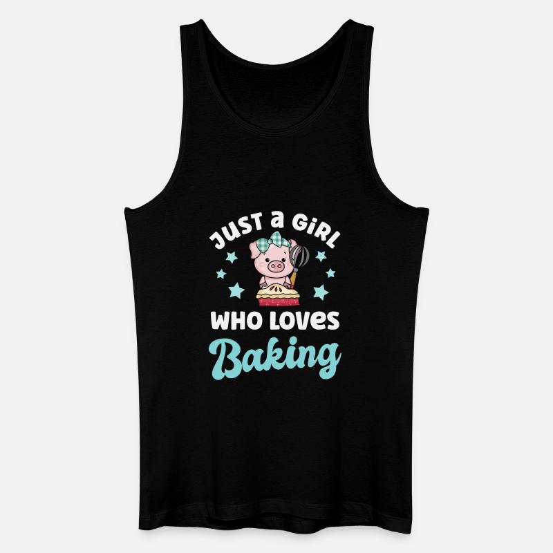 Backen Bäckerin - Männer Bio Tank Top - Schwarz