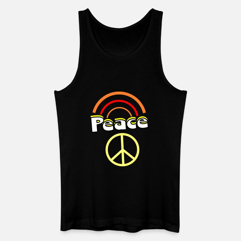 70er Jahre Muster - Männer Bio Tank Top - Schwarz
