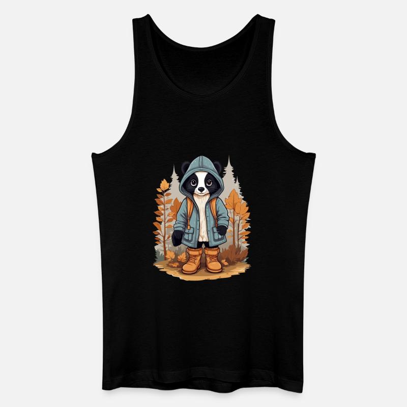 Süßes Stinktier - Männer Bio Tank Top - Schwarz