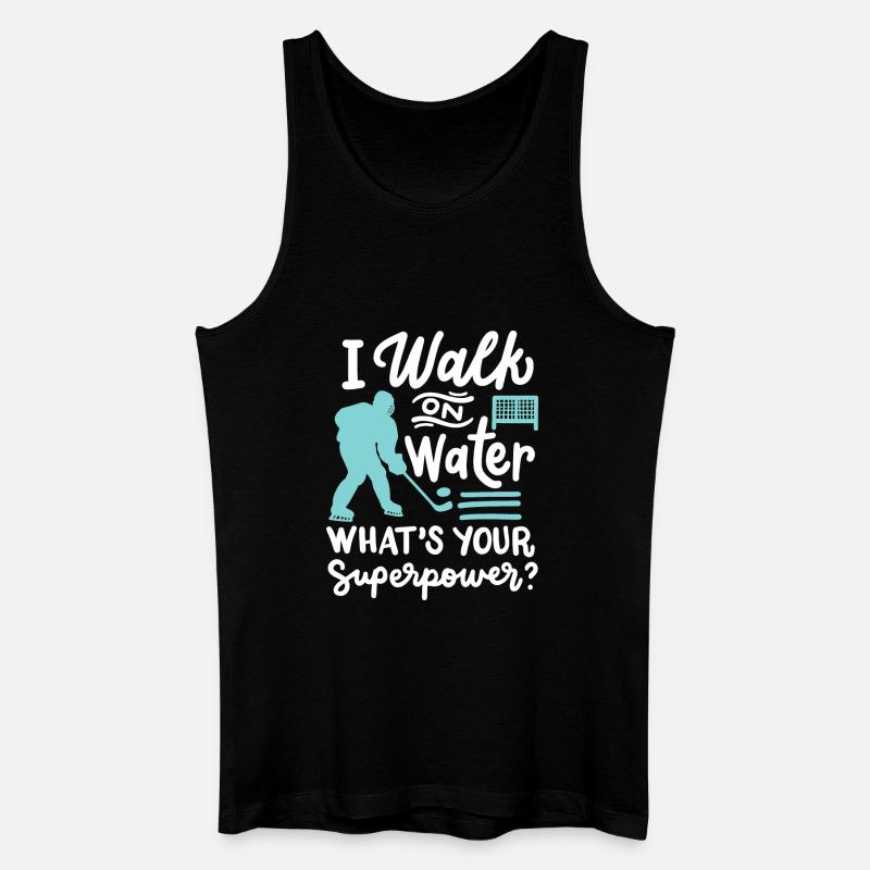 Eishockeyspieler - Männer Bio Tank Top - Schwarz