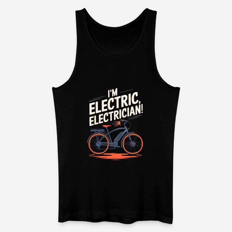 Elektrofahrrad Enthusiast Design - Männer Bio Tank Top - Schwarz