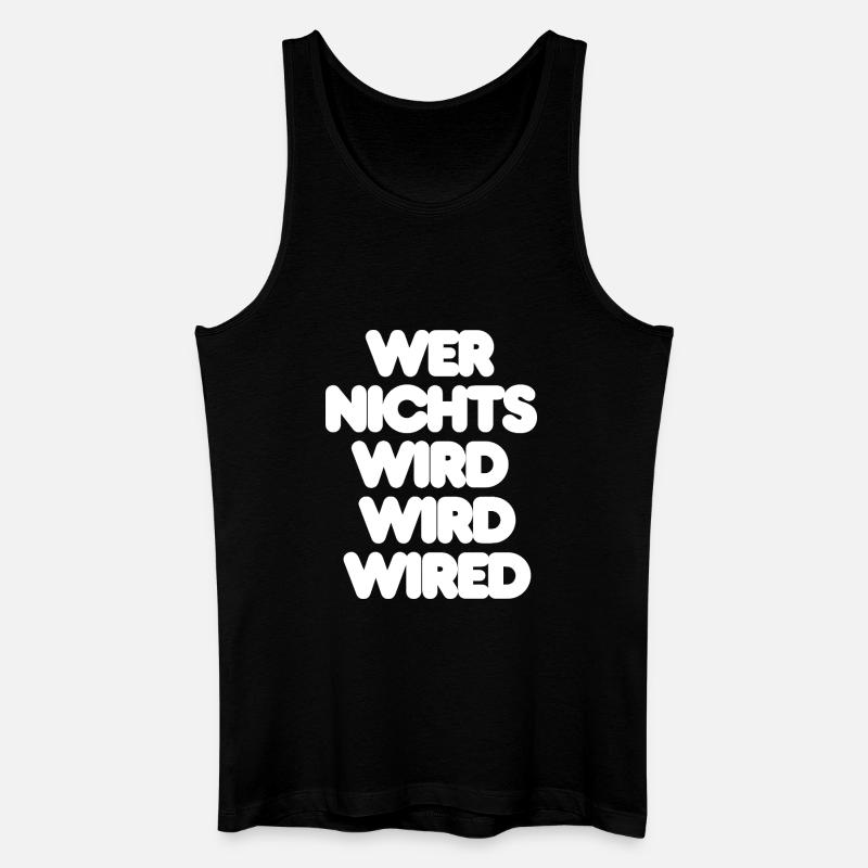 , WEISER SPRUCH, REALITY - Männer Bio Tank Top - Schwarz
