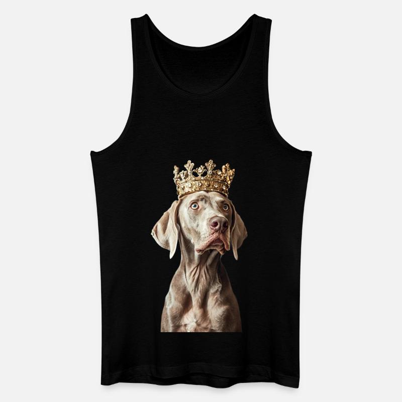 Weimaraner - Männer Bio Tank Top - Schwarz