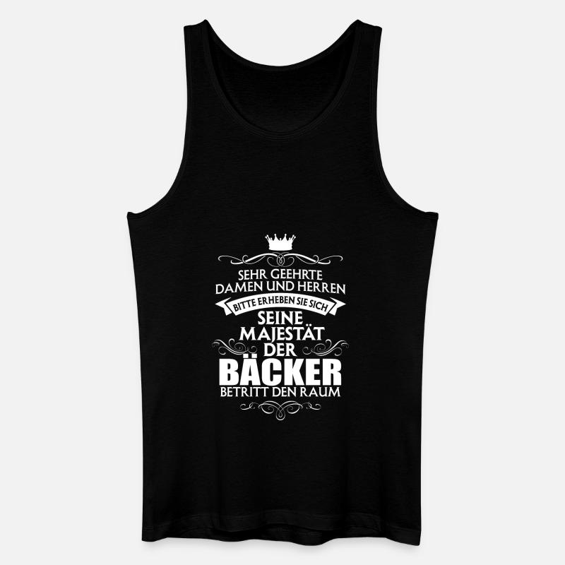 BÄCKER - Männer Bio Tank Top - Schwarz