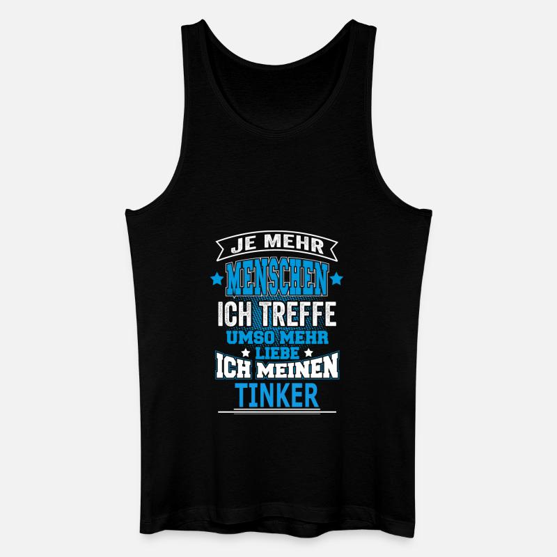TINKER - Männer Bio Tank Top - Schwarz