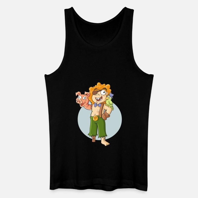 Pig-Hand 2 - Männer Bio Tank Top - Schwarz