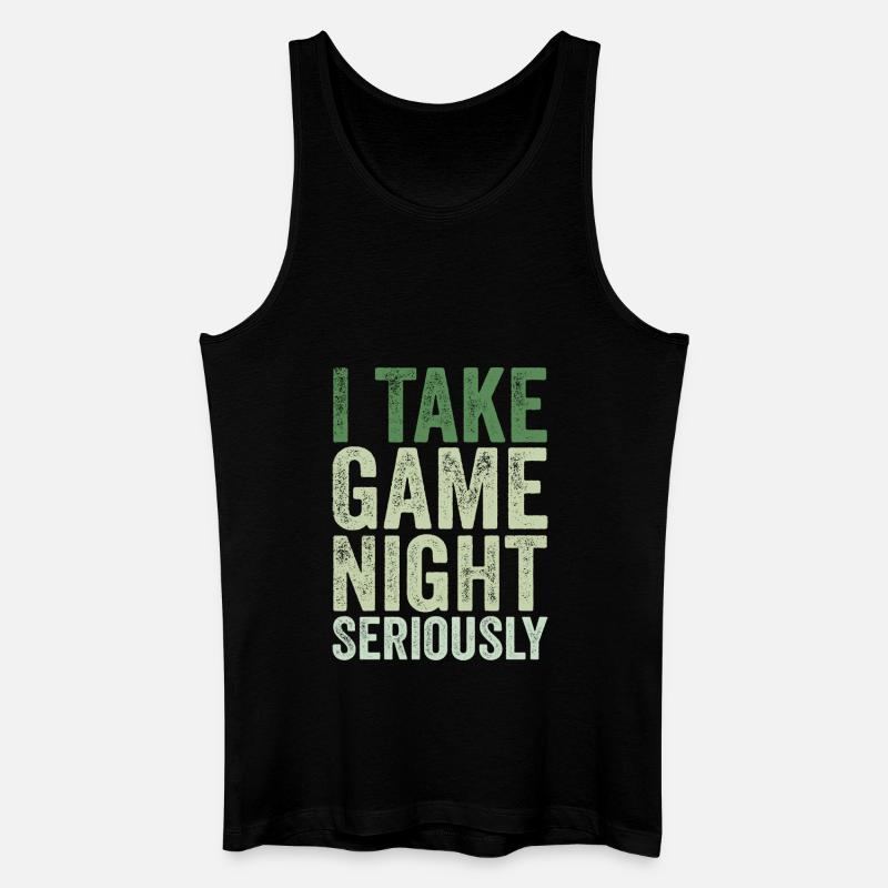 I take game night seriously - Men’s Organic Tank Top - black