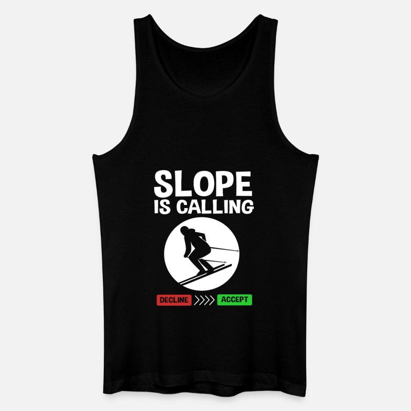 Ski Skiurlaub - Männer Bio Tank Top - Schwarz