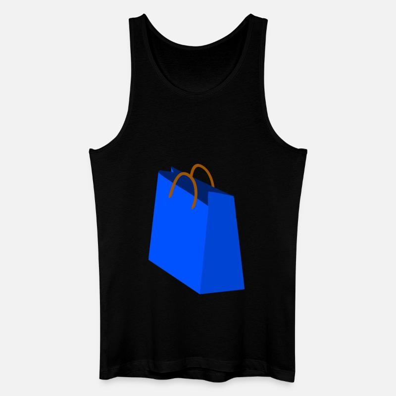 Einkauf Tasche - Männer Bio Tank Top - Schwarz