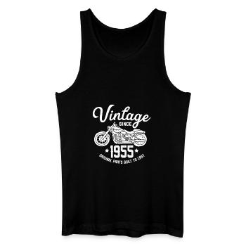 Vintage depuis 1955 Motobike - Débardeur bio Homme - noir - Devant