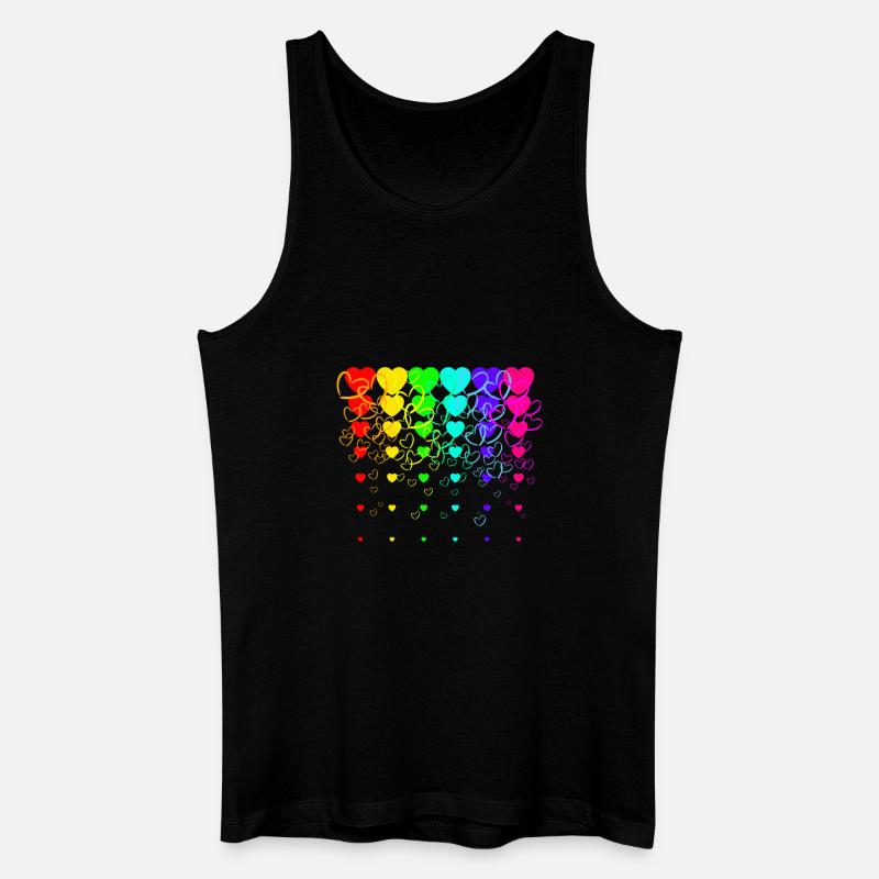 Wasserfall2cores - Männer Bio Tank Top - Schwarz