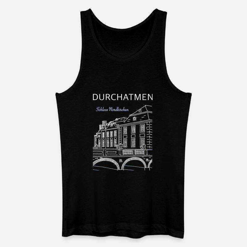 Schloss Nordkirchen, Durchatmen - Männer Bio Tank Top - Schwarz
