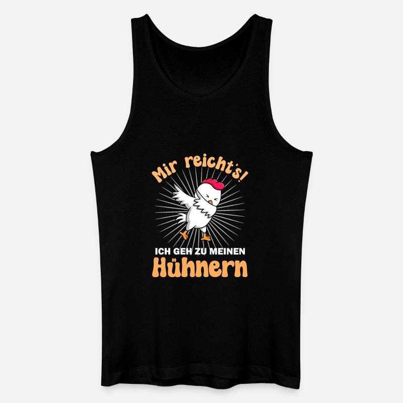 Huhn Hühner - Männer Bio Tank Top - Schwarz