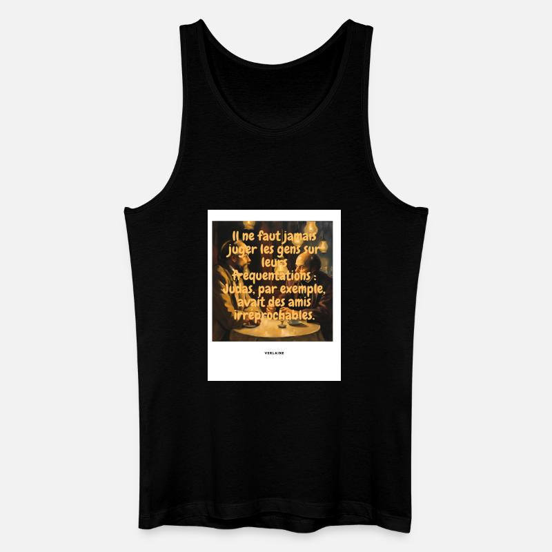 Richter - Männer Bio Tank Top - Schwarz