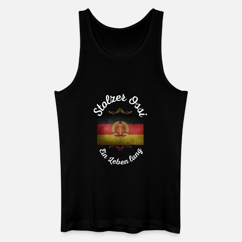 Stolzer Ossi - Männer Bio Tank Top - Schwarz
