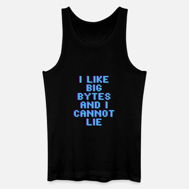 Ich mag große Bytes - Männer Bio Tank Top - Schwarz