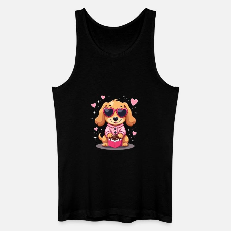 Dackel Dachshund Tekel - Männer Bio Tank Top - Schwarz