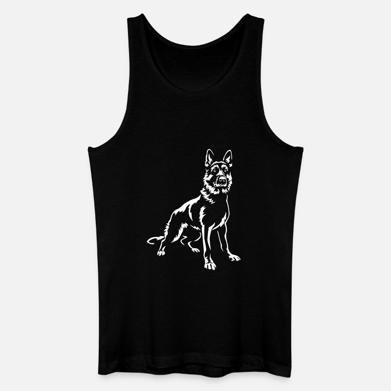 German Shepherd "Black Edition" - Men’s Organic Tank Top - black