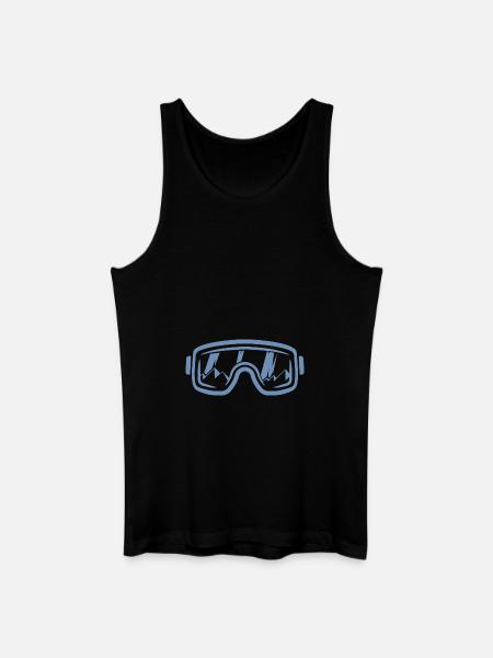 Ski goggles Skier Snowboard Mountains - Men’s Organic Tank Top - black