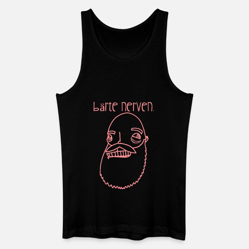 Bärte nerven! - Männer Bio Tank Top - Schwarz