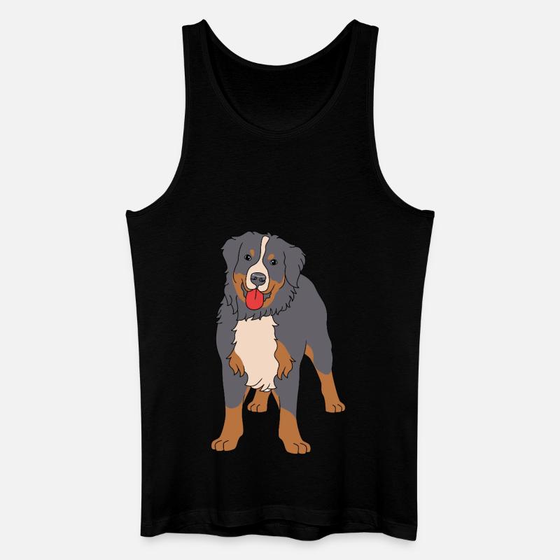 Berner Sennenhund - Männer Bio Tank Top - Schwarz