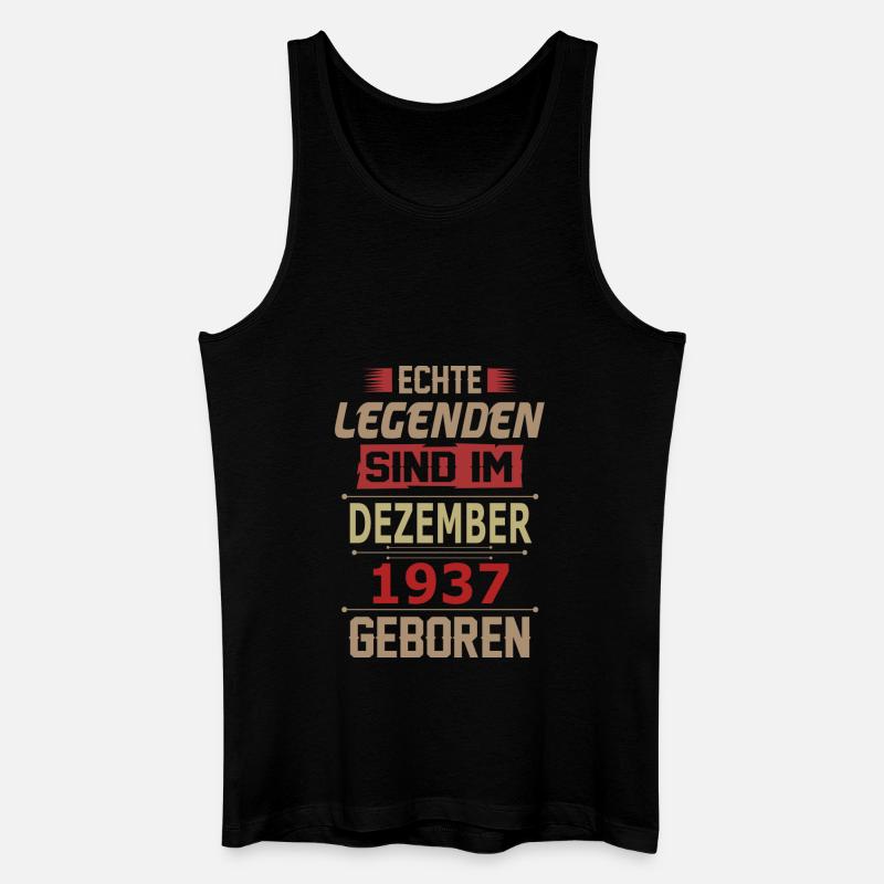DEZEMBER 1937 - Männer Bio Tank Top - Schwarz