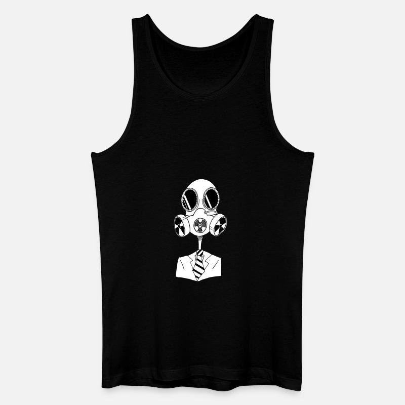 Sake mesh - Männer Bio Tank Top - Schwarz