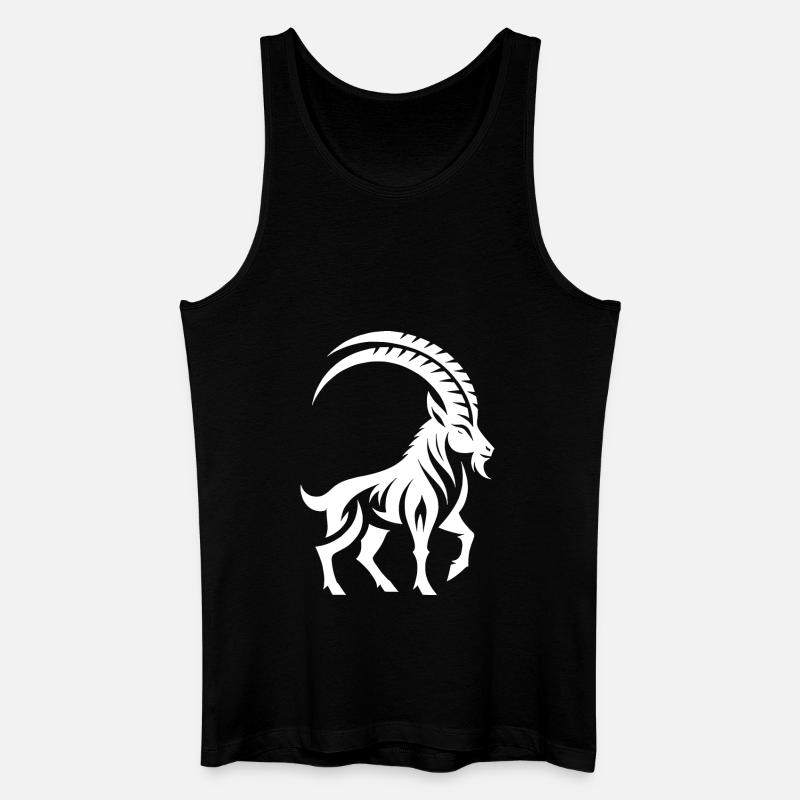 Sternzeichen Steinbock Tattoo - Männer Bio Tank Top - Schwarz