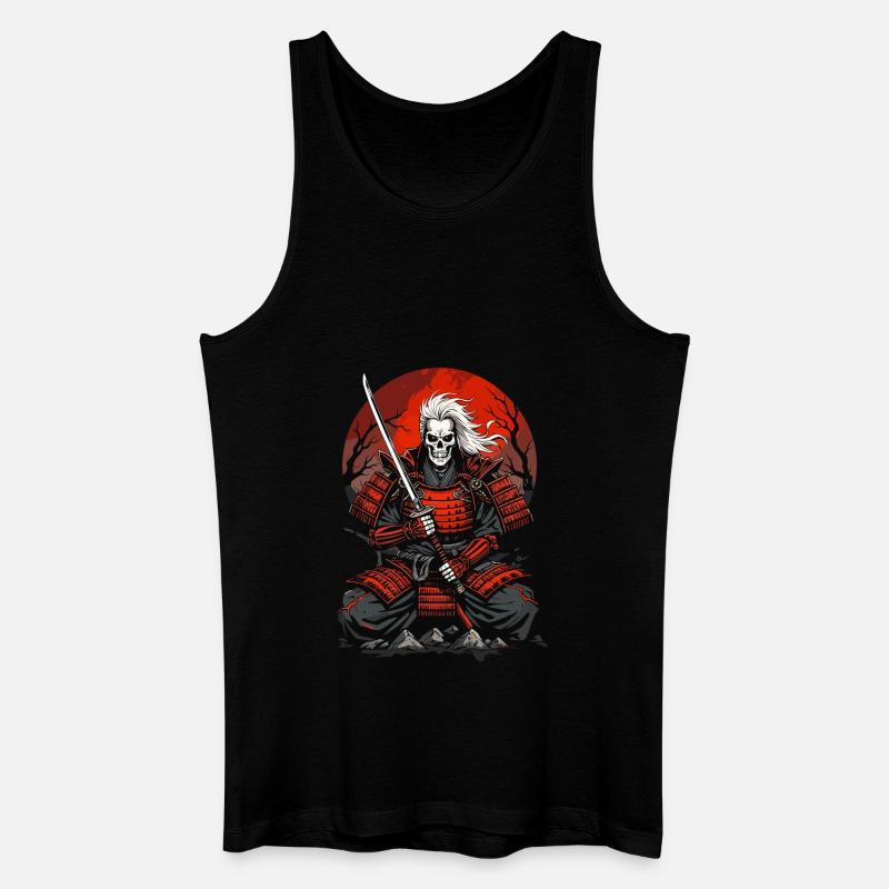 Uralte Samurai - Männer Bio Tank Top - Schwarz
