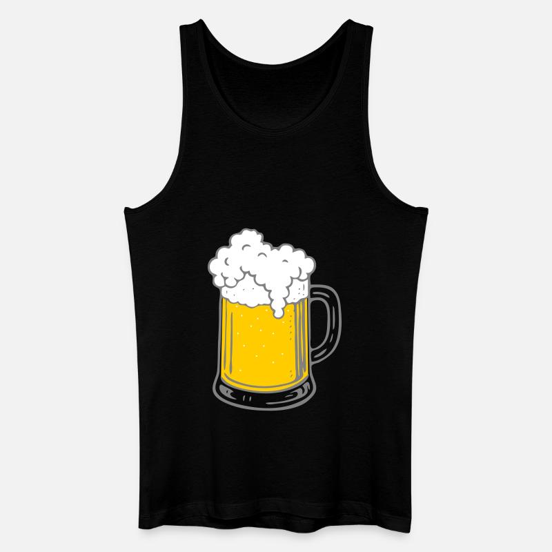 Bier - Männer Bio Tank Top - Schwarz