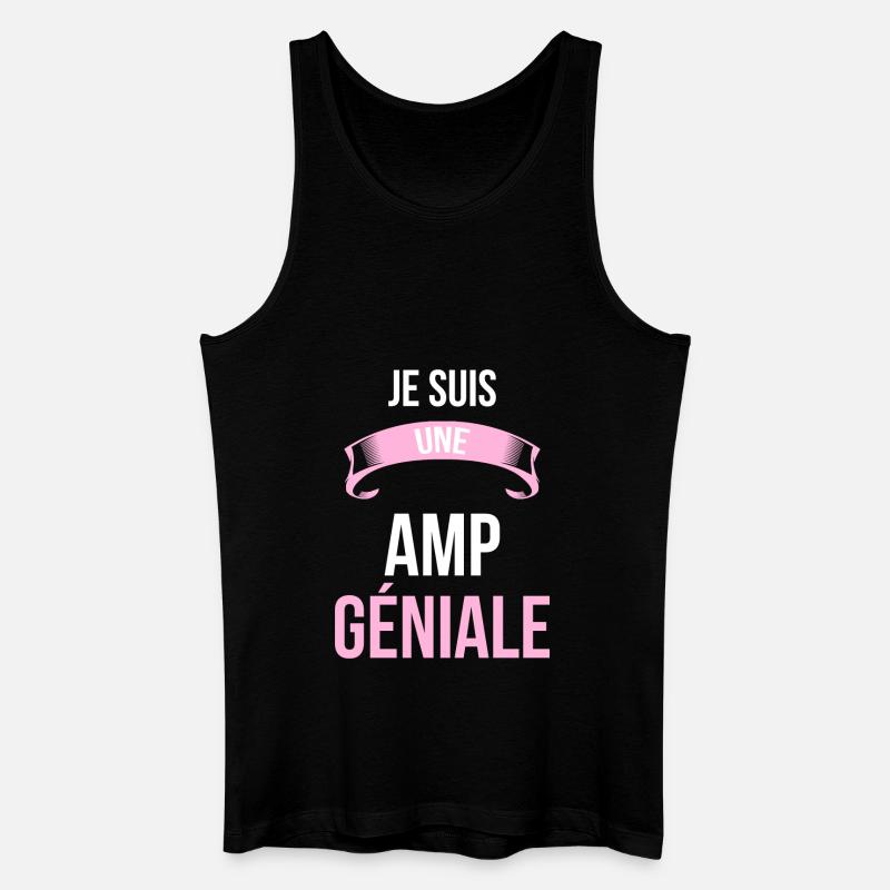 je suis une AMP - Débardeur bio Homme - noir