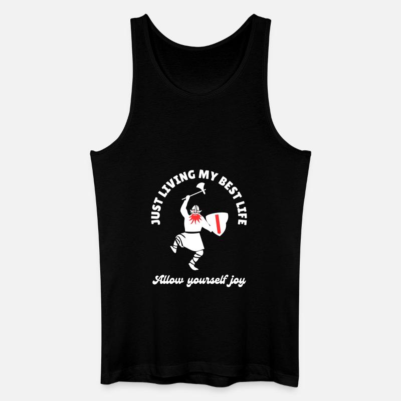 Enjoy - Männer Bio Tank Top - Schwarz