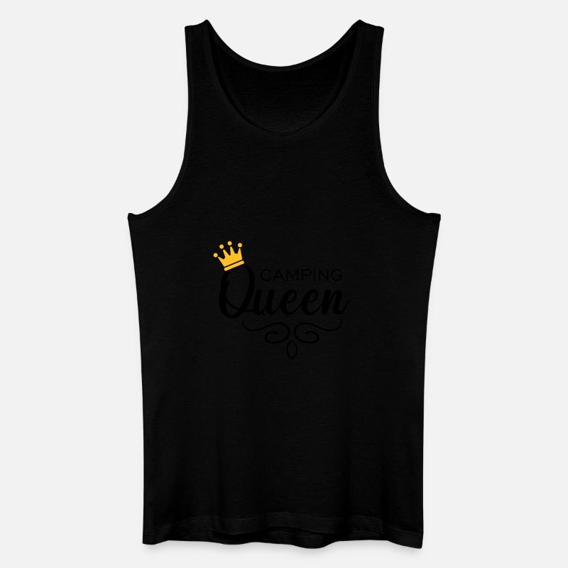 Camping Queen - Männer Bio Tank Top - Schwarz