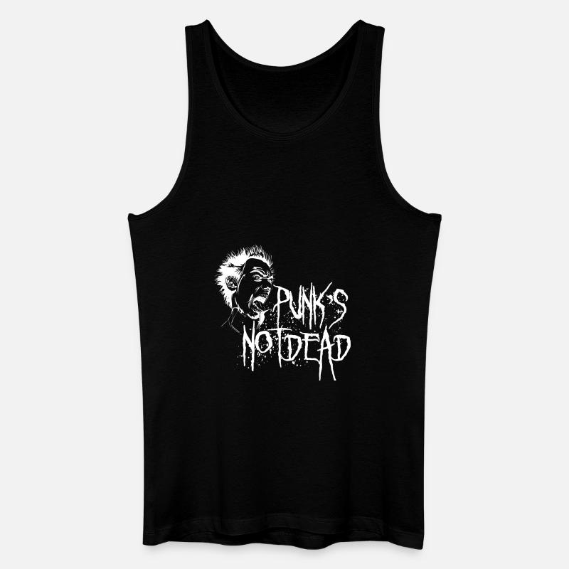 Punk's not dead - Männer Bio Tank Top - Schwarz