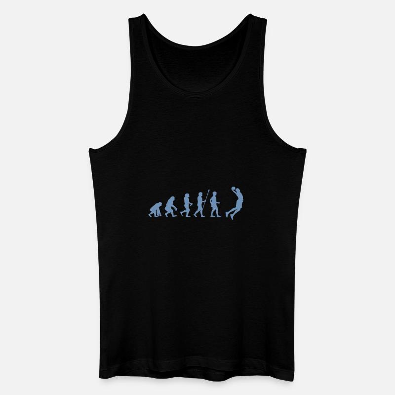 basketball Evolution - Basketballer beim Dunking - Männer Bio Tank Top - Schwarz