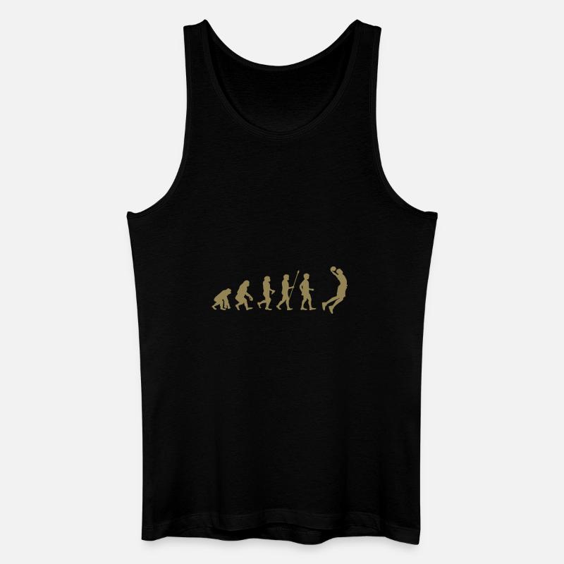 basketball Evolution - Basketballer beim Dunking - Männer Bio Tank Top - Schwarz