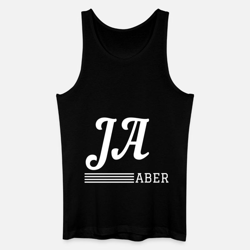 Ja, aber... - Männer Bio Tank Top - Schwarz